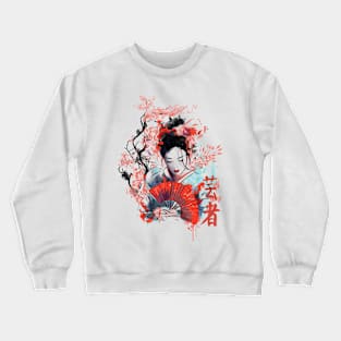 Geisha Watercolor Crewneck Sweatshirt